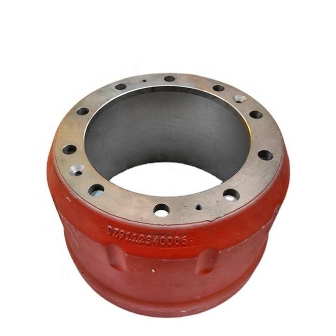 Drum Rem Belakang Truk SHACMAN DZ9112340006 Bagian Sasis Baja Tugas Berat